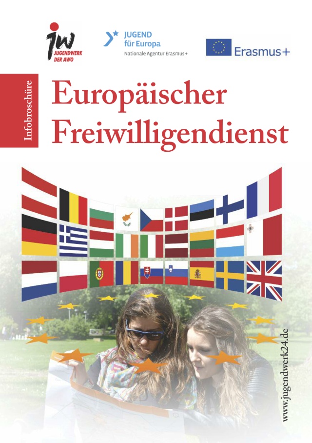 Infobroschüre zum Europäischen Freiwilligendienst (EFD) beim Jugendwerk der AWO Württemberg als pdf-Datei zum Herunterladen